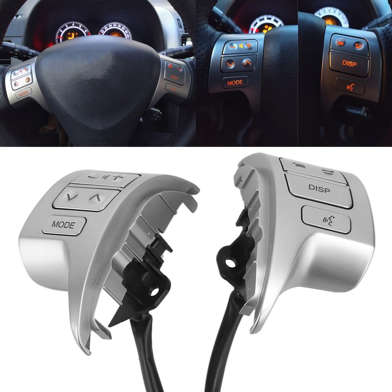 Car Multifunction Steering Wheel Buttons Switch Fits for Toyota Corolla