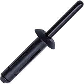 Rexka 100pcs Fender Flare Bumper Door Trim Plastic Rivet Retainer 1/4 Hole Compatible with Chrysler 6506007AA 07-20 Jeep Wrangler, Wrangler Unlimited JK & 02-12 Liberty KJ GM 10184895 Ford N803862-S