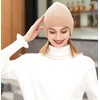 SUZALA Winter Hat with Ear Flaps, Breathable Knitted Beanie Hat