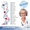 CHARMKING 6 Pairs-Compression Socks for Women & Men Circulation Best