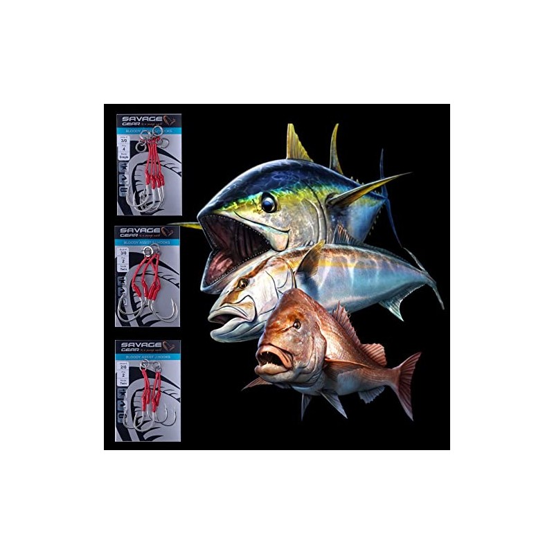 Savage Gear Double Bloody Assist Hook SJ Pack of 2