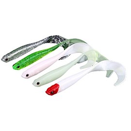 Alomejor Seuelos de Pesca de la Seuelos de Pesca Suaves PVC cebos de Pesca Suaves Artificiales Seuelos de Gusano de Vida Real para Accesorios de Pesca(Mixed Color)