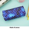 LParkin Mermaid Large Capacity Canvas Pencil Case Pen Bag Pouch