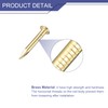 sourcing map 250 Pcs Small Tiny Nails 1.5mmx12mm(DXL) Tiny Brass