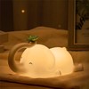 S NMT Cute Elephant Silicone Night Light LED Novelty Lamp