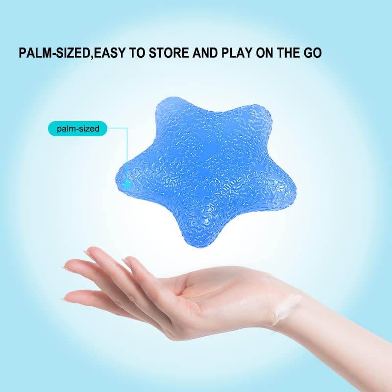 Hand Exercise Ball, 5 Resistance Level Hand Stress Balls Squeeze