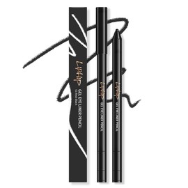 LIPHIP Gel Eyeliner Pencil, Smudge & Water-Resistant, Longwear Gel Eyeliner,01 Real Black