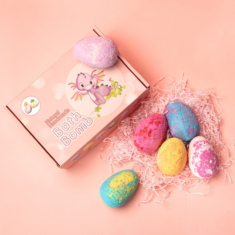Dinosaur Egg Shaped Essential Oil Bath Salt Ball Plant Extract