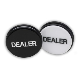 DA VINCI Large 3 Inch Double Sided Casino Grade Pro Dealer Button Puck