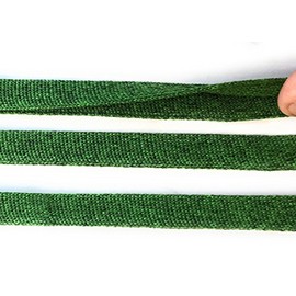 Cinta de poliéster Kaki, color verde, plegable, para tejer, 5 yds, Peppermint Green foldover, 5