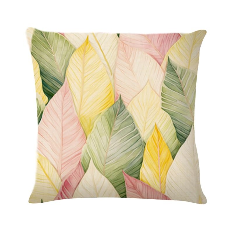 BAOKU Pink Roses and Butterfly Pattern Decorative Cushion Covers 18x18