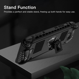 Case Cover for MSI Claw 8 AI+ A2VM Handheld Game Console, Slim Soft TPU Protective Skin Case with Kickstand for MSI Claw 8 AI+ A2VM, Anti-Scratch,Shockproof,Black