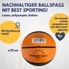 Best Sport Unisex Child Team Basketball - Black/Orange, Size 5