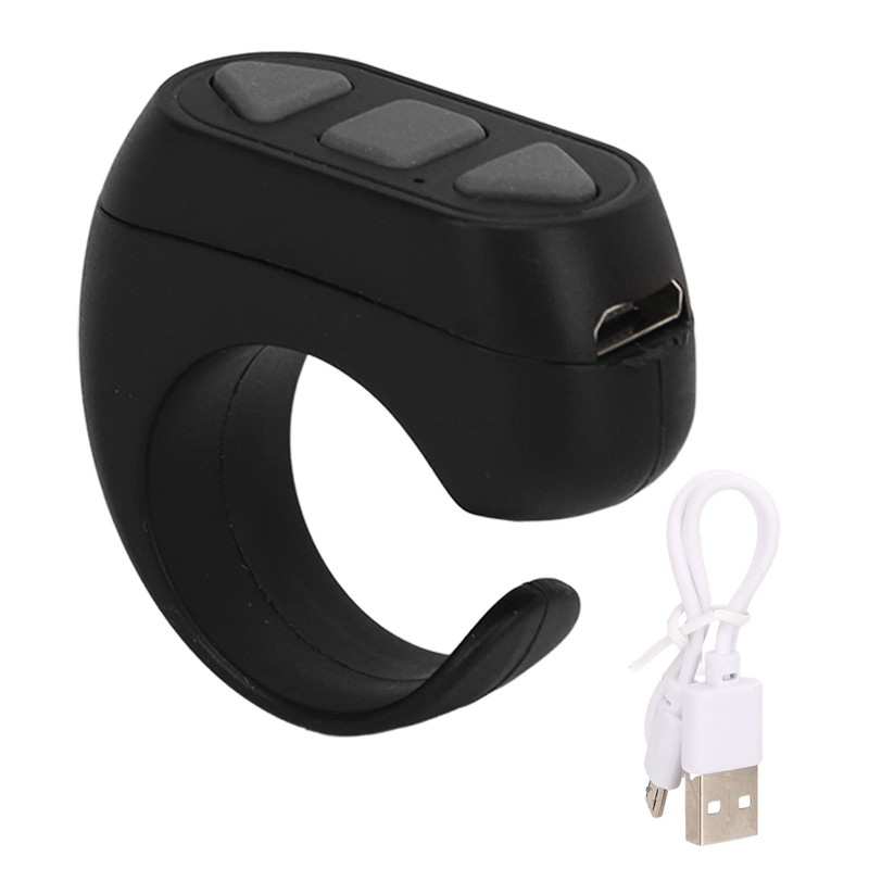 Bluetooth-Fernbedienungs-Seitenwender, TikTok für Kindle App Remote Scrolling Ring Clicker, Bluetooth-Videoaufnahme-Ring-Controller,