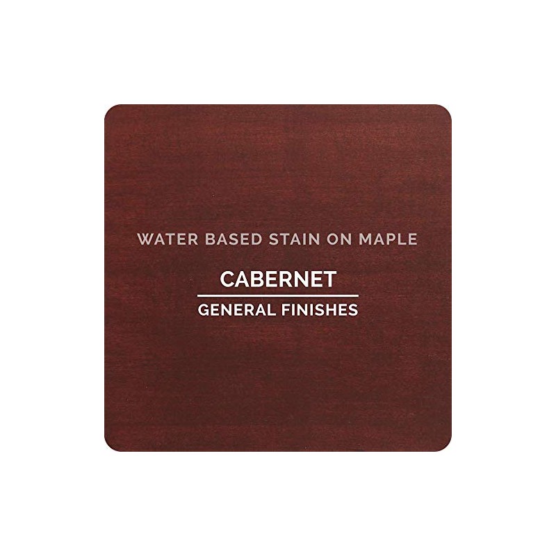 General Finishes Water Based Wood Stain, 1 Pint, Cabernet