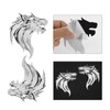 VGOL 1 Pair Wolf Head 3D Metal Stickers Decals Wolf