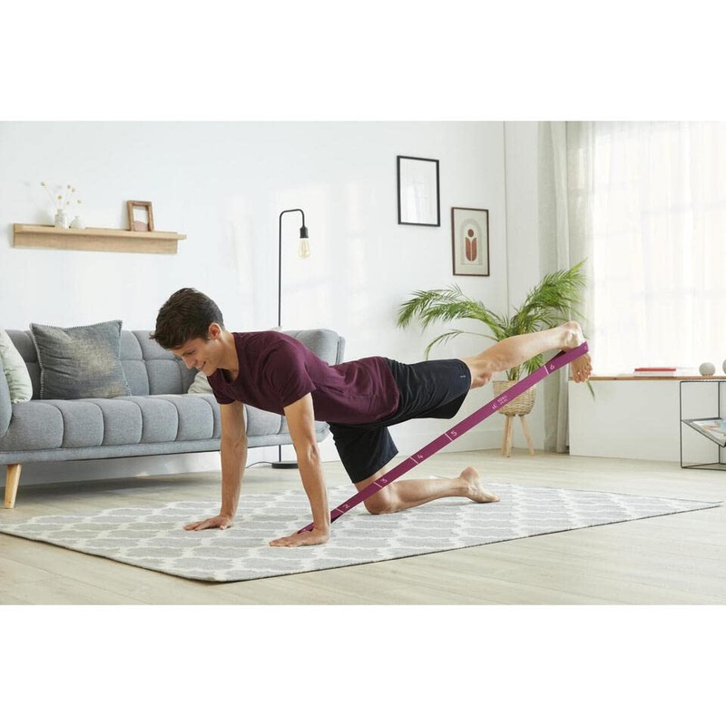 Nyamba Decathlon Fitness Resistance Textile Band, Purple, 10 kg Unique