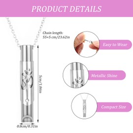 Breathing Necklace,Anxiety Necklace,Breathlace Anti-Anxiety,Breathing Necklace Fashion,Stress Relief Gift for Meditation,Relaxation,Comes with 1 PCS Anti-Anxiety Ring