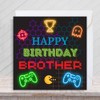 Second Ave Gaming Gamer Brother Square Children's Kids Birthday Greeting