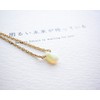 Blue Cone 14KGF Stone Language Card Pendant