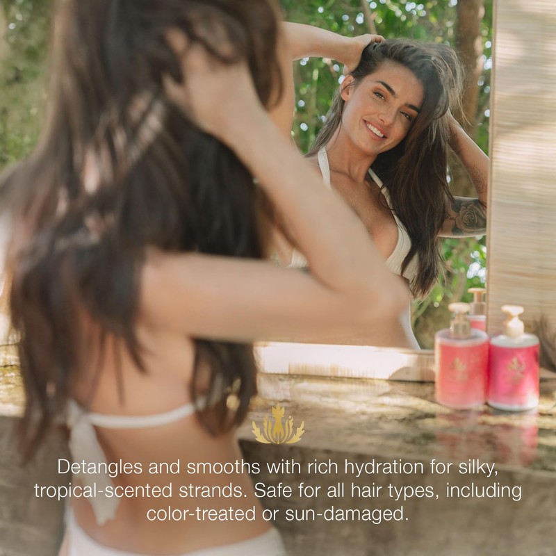 Mālie Organics Conditioner, Plumeria Scent, Daily Hydration for All Hair