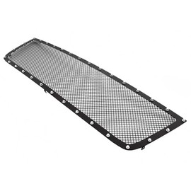 APS Premium Stainless Steel Black Mesh Rivet Studs Grille Grill Insert Compatible with Chevy Silverado 1500 2500 3500 HD 2005-2006 & 07 Classic Main Upper N19-H6756LC
