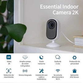 Essential Indoor Camera (2nd Generation), White, 1 Pack