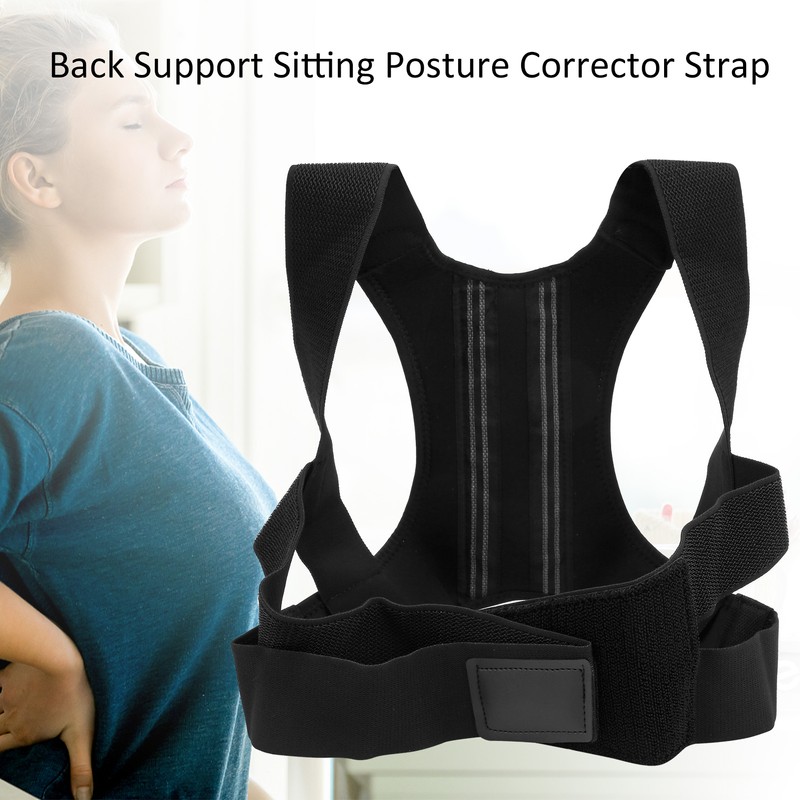 Back Support Sitting Posture Corrector Strap Brace Adjustable for Man