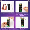 JUNEBRUSHS 30Pcs Ramadan Crafts, Rainbow Magic Ramadan Scratch Bookmarks for