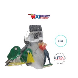 Kit de golf con golfista, carrito de golf y dos árboles Caketopper A1 suministros de panadería