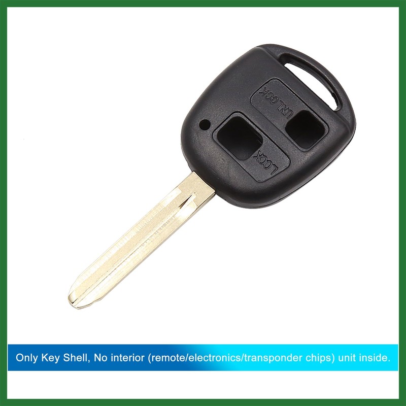 Motoforti Car Keyless Remote Control Key Fob Case 2 Buttons