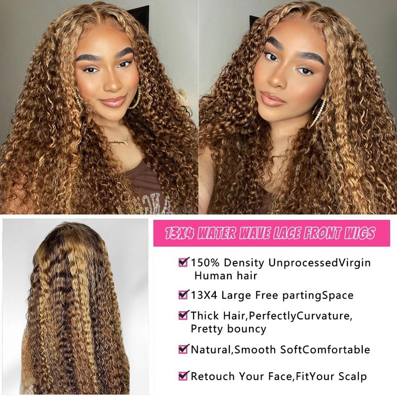 Ombre 13x4 Lace Front Wigs Human Hair 20 Inch 4/27