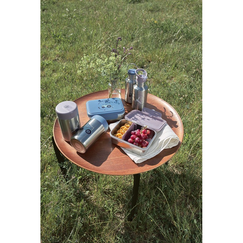 LÄSSIG Children’s Lunch Box, Stainless Steel Breakfast Box, Sustainable, for
