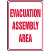 Accuform MFEX504VA Aluminum Safety Sign, Legend "Evacuation Assembly Area", 24"