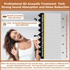 24 Pack-12 x 12 x 2 Inches Pyramid Designed Acoustic