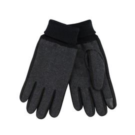 Kenneth Cole Reaction Men's Herringbone Gloves, Black, Medium