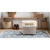 Shoe Storage Bin and Organizer for Hallway, Entryway or Mudroom.