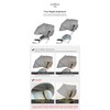 Manito Sun Shade Extender/Auxiliary Canopy for Car Seat (Black)