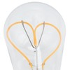 Light Bulb Love Peach Heart Shaped Transparent LED Filament Lamp