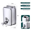 VANNSOO Commercial Soap Dispenser Wall Mount Stainless Steel Manual Liquid