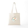 CafePress Learn Create Grow Tote Bag Reusable Natural Beige Canvas