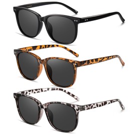 Wzerry Sunglasses for Women Polarized, Sun Glasses Vintage Style Trendy Round UV400 Protection Lens