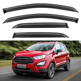 Window Visors Rain Guards for Ford EcoSport 2018 2019 2020 2021 2022, Out-Channel Window Vent Wind Deflectors Visors Shades for 18 19 20 21 22 EcoSport