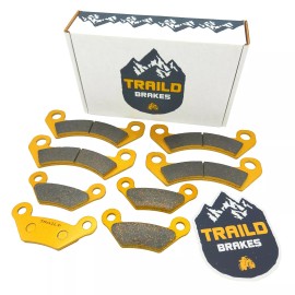 Traild John Deere Gator XUV825 XUV855 Ceramic Brake Pad Set Front & Rear