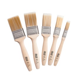 Harris Trade Paint Brush Multi-Pack, Pack of 5, 0.5", 1", 1.5", 2", Brown