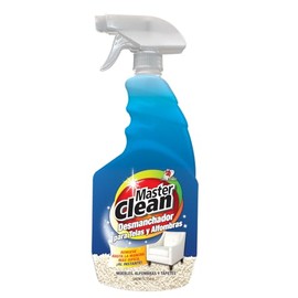 MASTER CLEAN, BULL MASTER - Desmanchador Telas, Alfombras, Tapetes, Tapicería, Quitamanchas difíciles en Muebles, Vestiduras de Carros, elimina manchas de Café Y líquidos, Envase con Atomizador 1l
