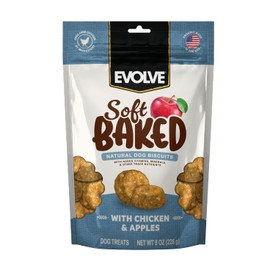 Evolve Soft Baked Chicken & Apple Recipe Dog Biscuits, 8 oz.