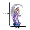 Ebros Gift Large Celestial Crescent Moon Dreamer Fairy Statue 12"H