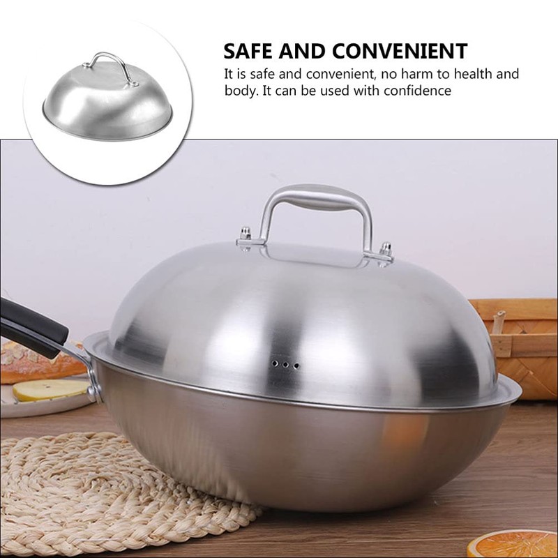 Holibanna Stainless Steel Steak Dome - Round Basting & Steaming