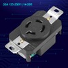 Oumefar Lock Female Wall Outlet Receptacle, NEMA L14-20R 20A 125V-250V